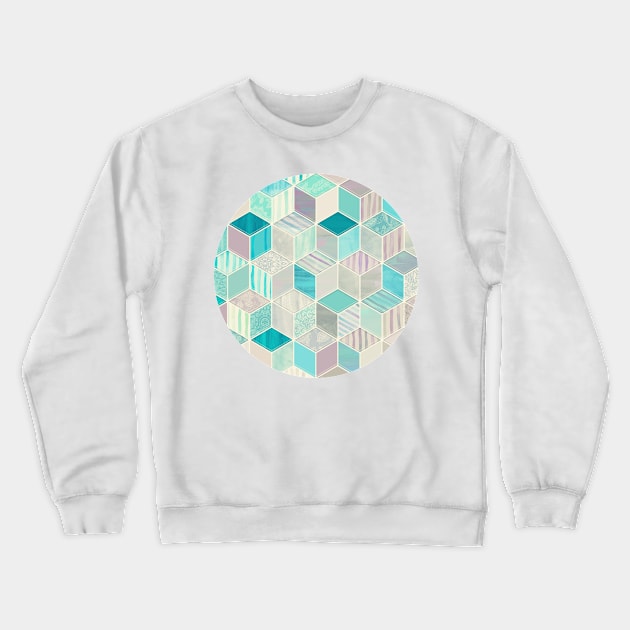 Vacation Patchwork Crewneck Sweatshirt by micklyn